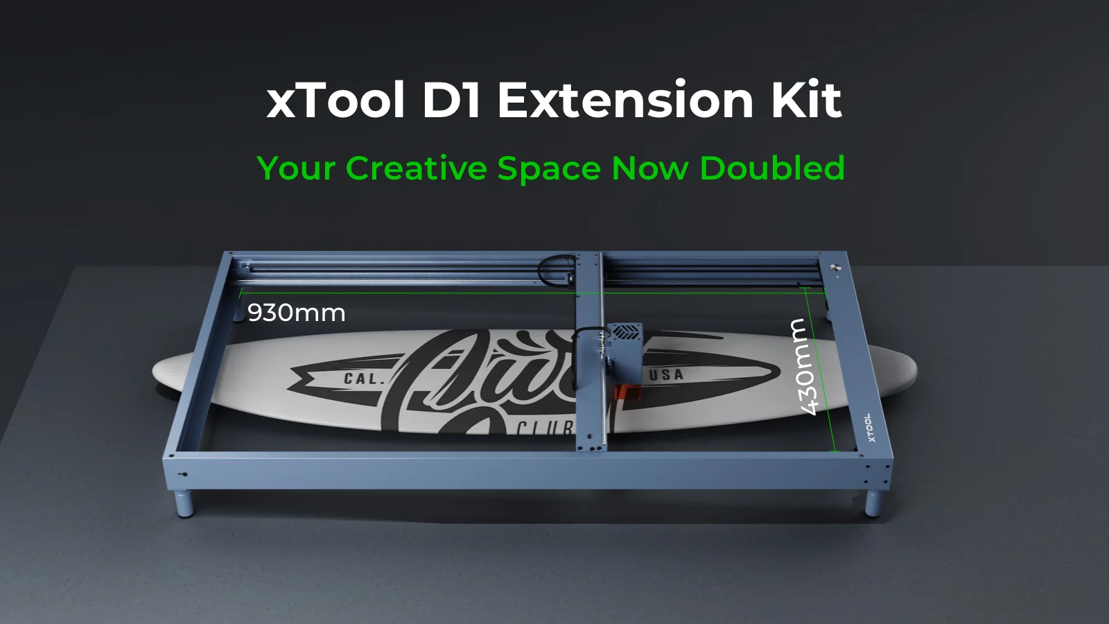 xTool D1 Pro/D1 Enclosure Extension for Rail Extension Kit
